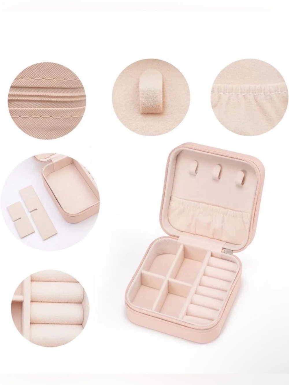 Mini Jewelry Travel Case Small Jewelry Box Traveling Jewelry Organizer Holder